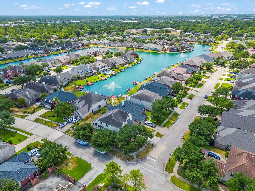 an aerial view of a city