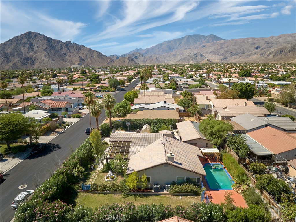 Aerial of neighborhood