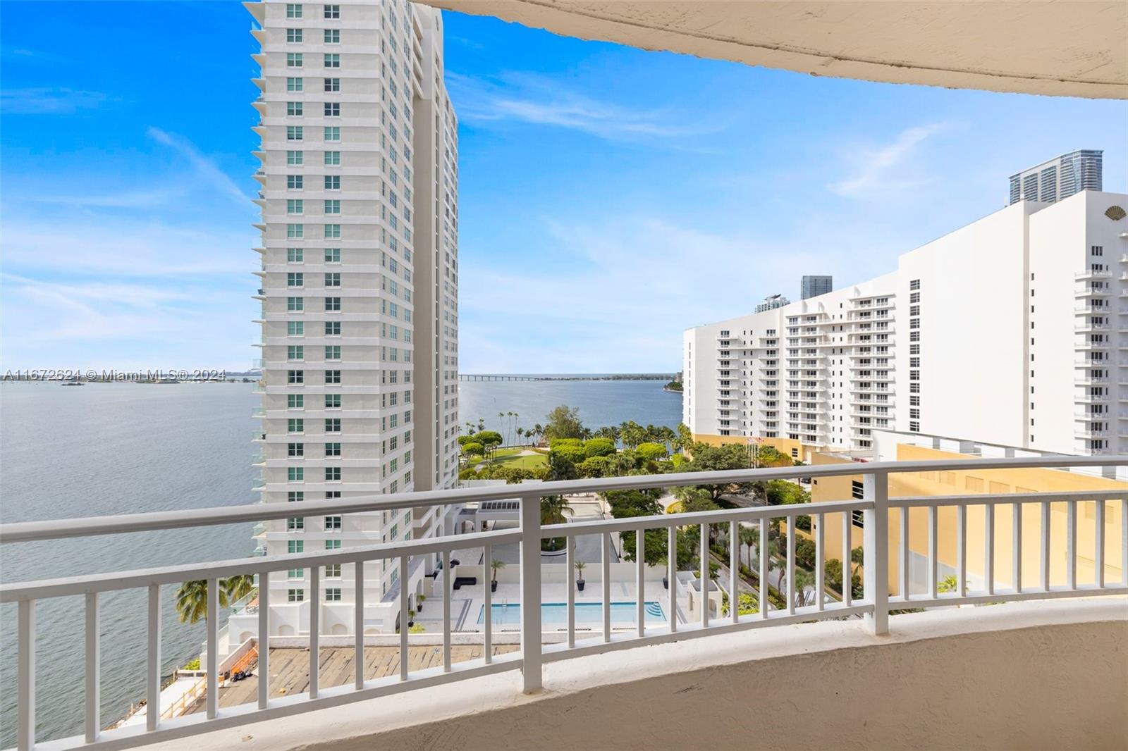 a view of balcony with city view