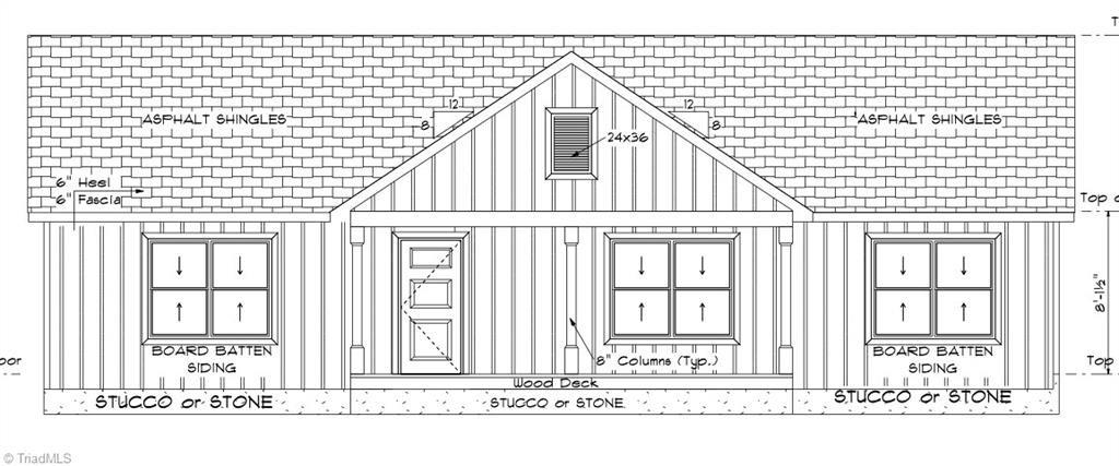 Front of house drawing