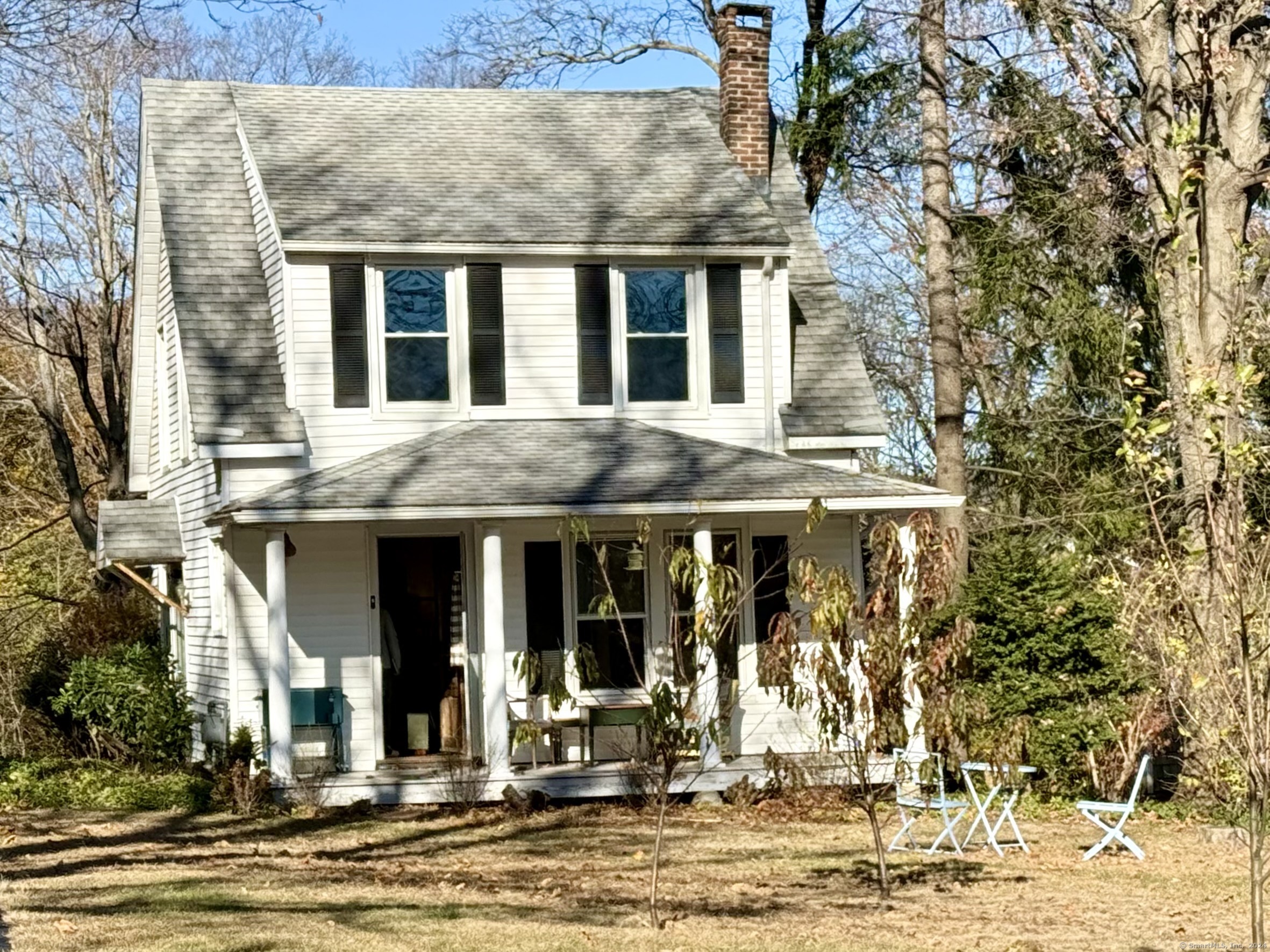 a front view of house