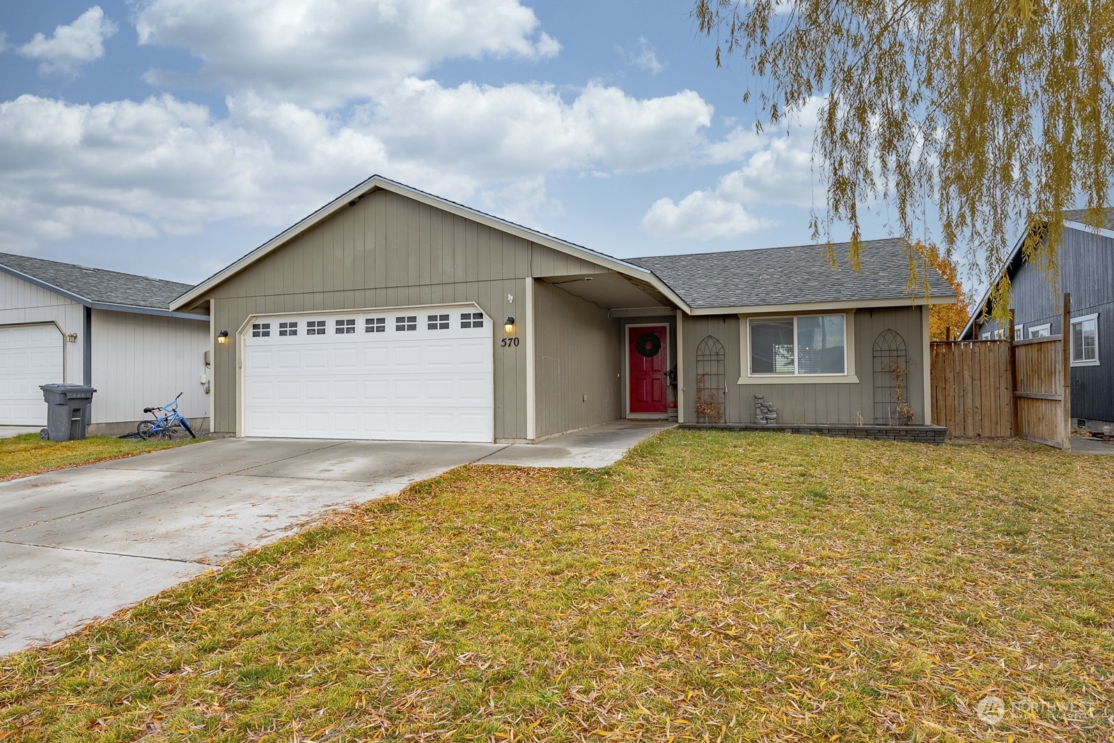 a view of outdoor space yard and front view of a house