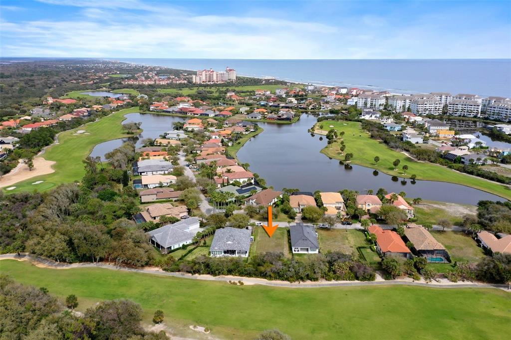 an aerial view of multiple house