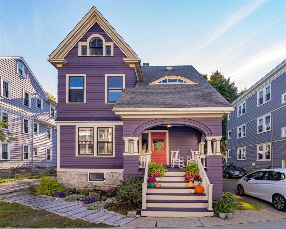 a front view of a house