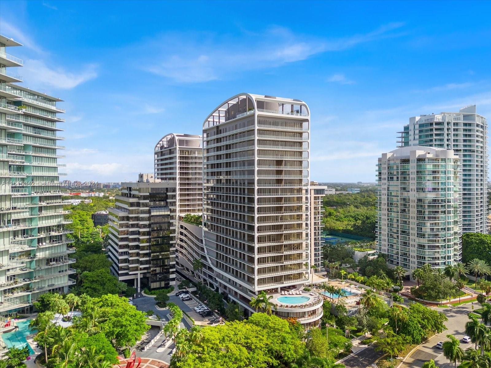 a view of a city with tall buildings