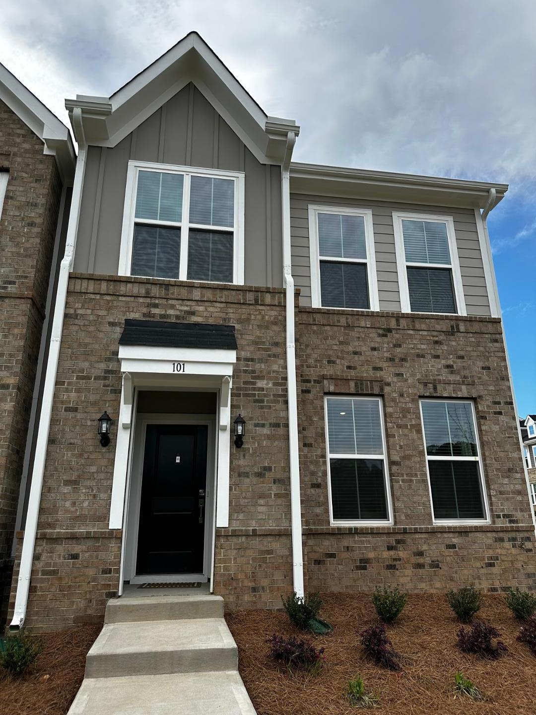 a front view of a house