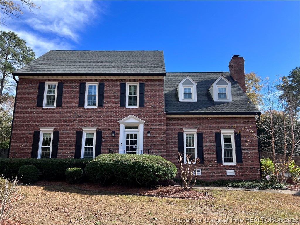 a front view of a house