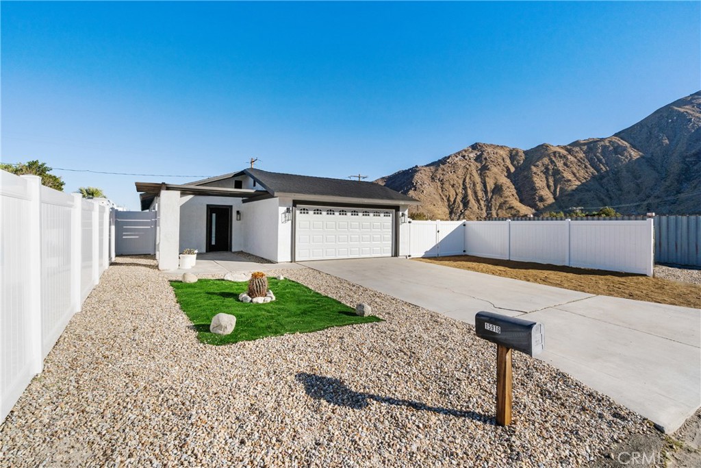 a view of a house with a patio