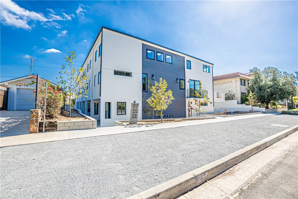 a view of a building with street