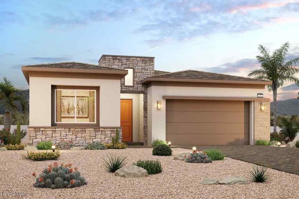 Plan 2301 - Desert Contemporary Elevation ~ Render