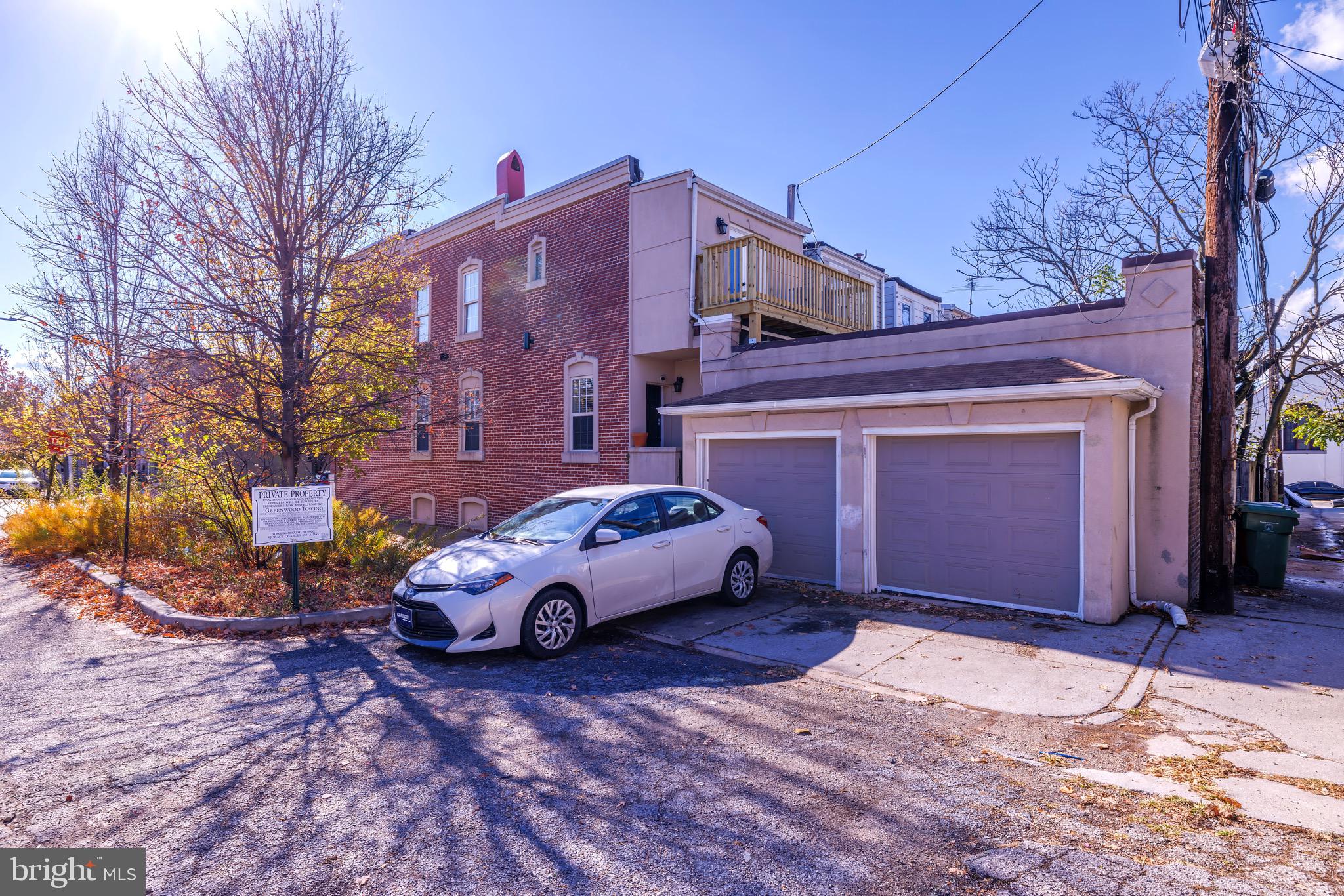 off street parking & 2 car garage