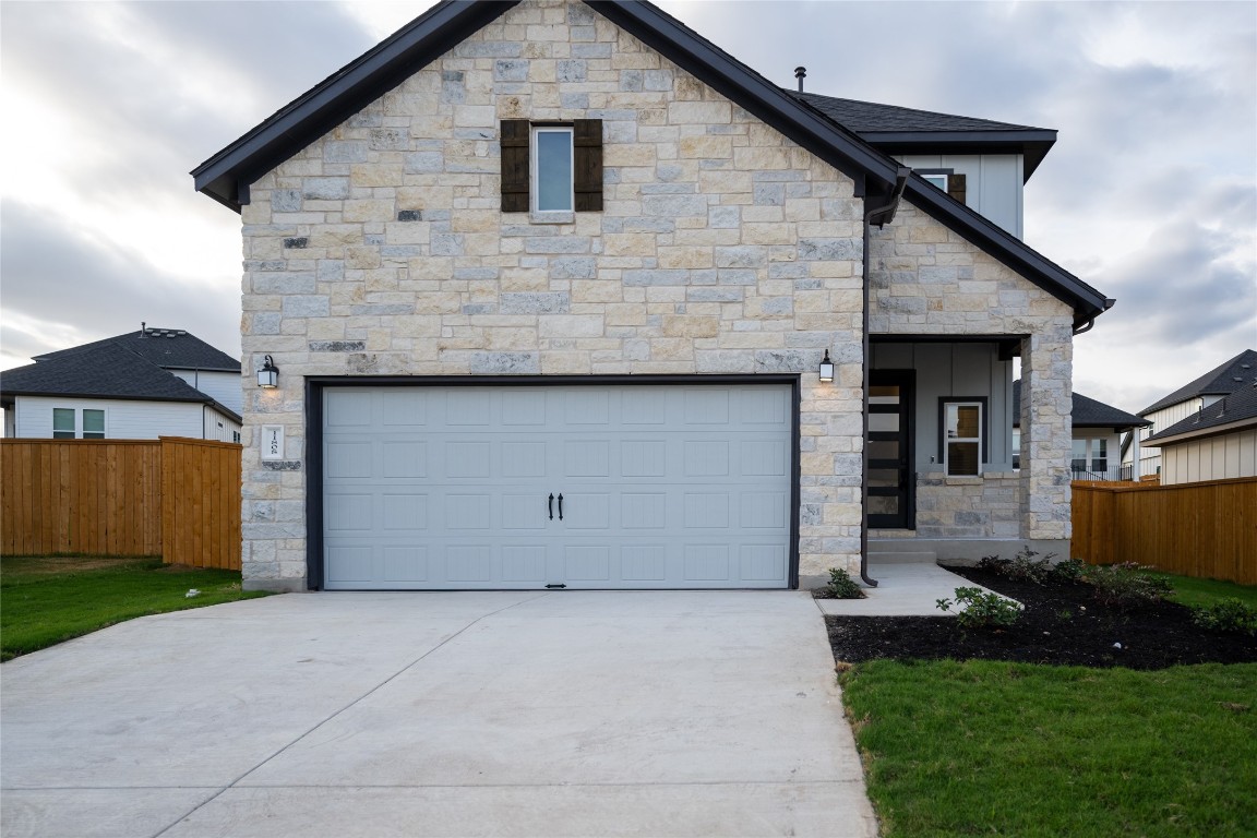 a house view with a outdoor space