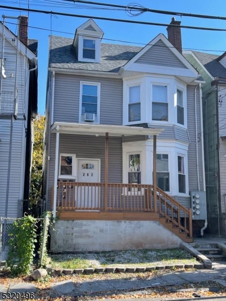 a front view of a house