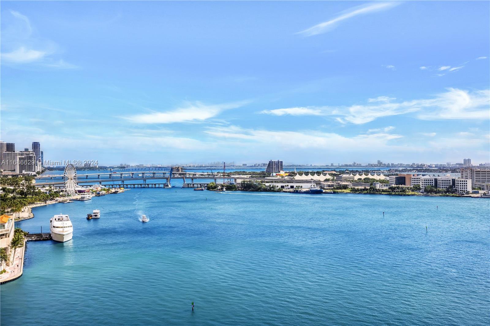 a view of a lake and a city