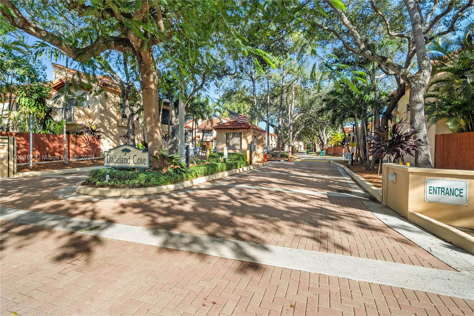 a view of road with trees