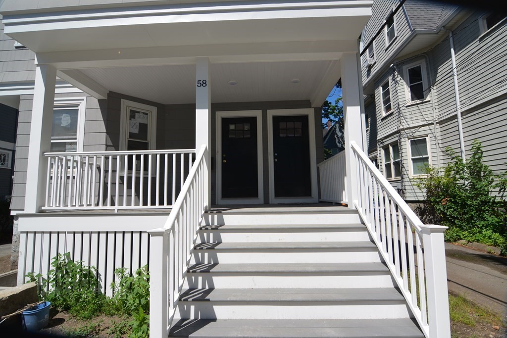 a view of a house with a deck