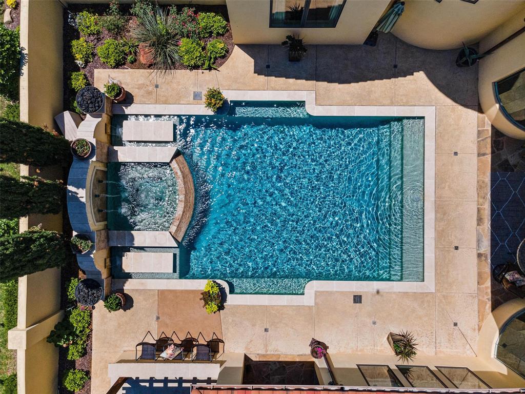 an aerial view of residential house with outdoor space