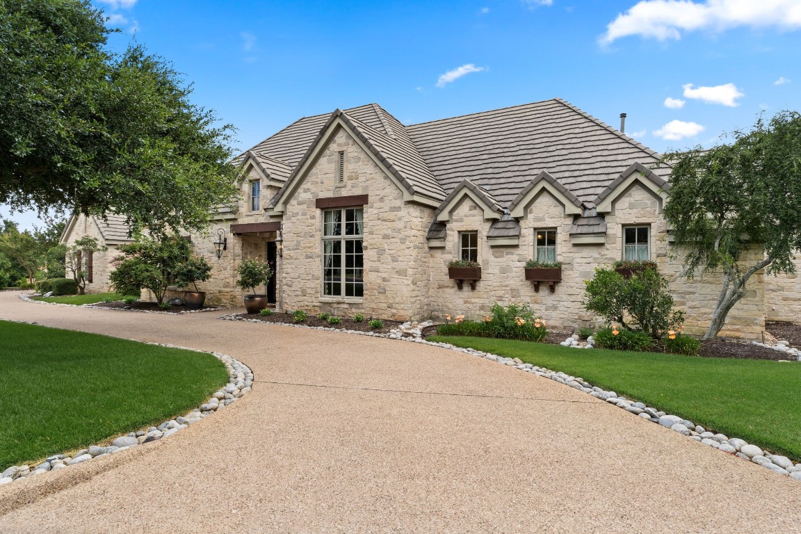 front view of a house and a yard