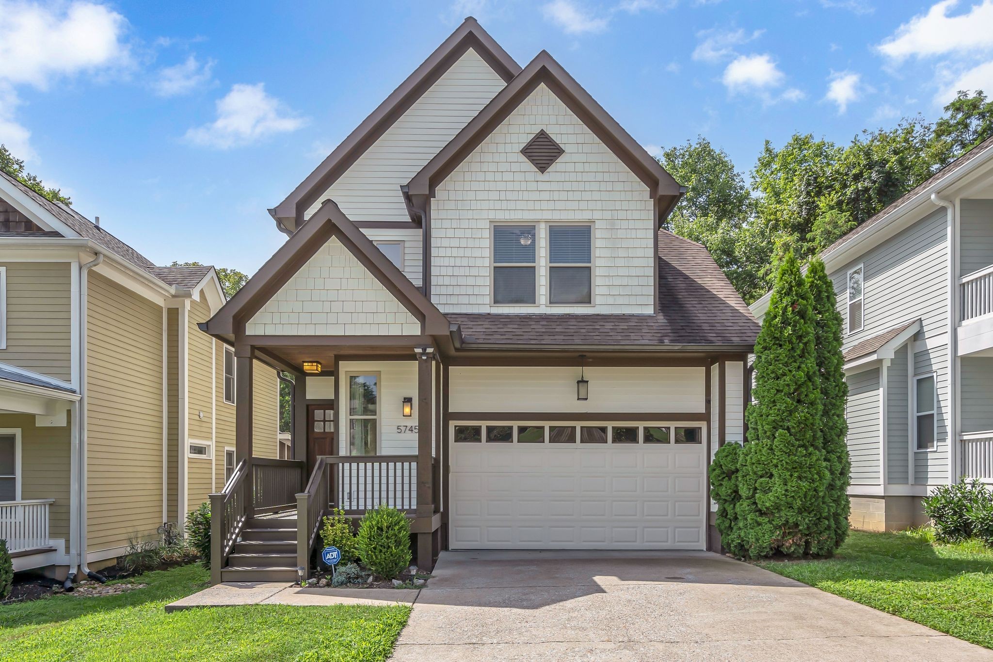 This craftsman (NOT a detached HPR) sits on .14 acres with great curb appeal, a pet friendly backyard and is the ONLY home on the block w/2 car garage--we're EV-charger ready for the eco-friendly.