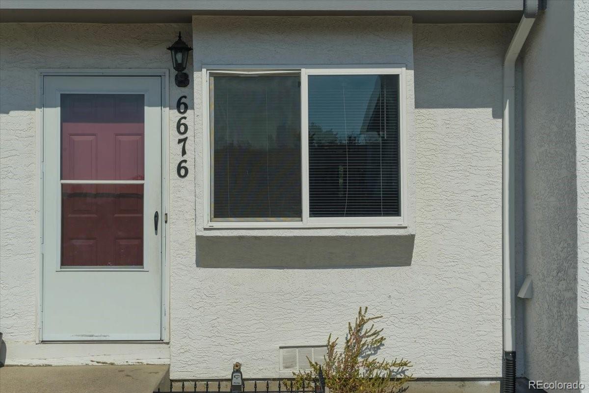 a view of front door