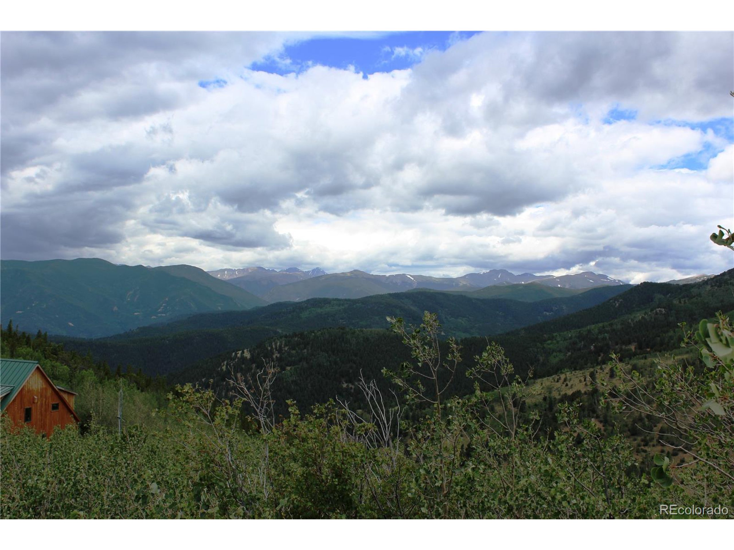 a view of city and mountain