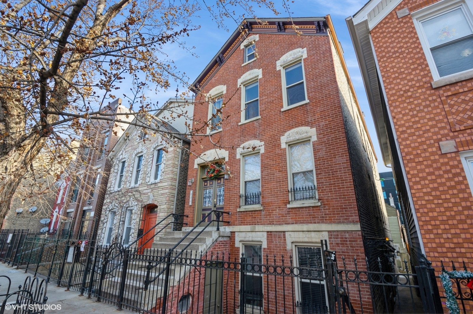 view of a brick building