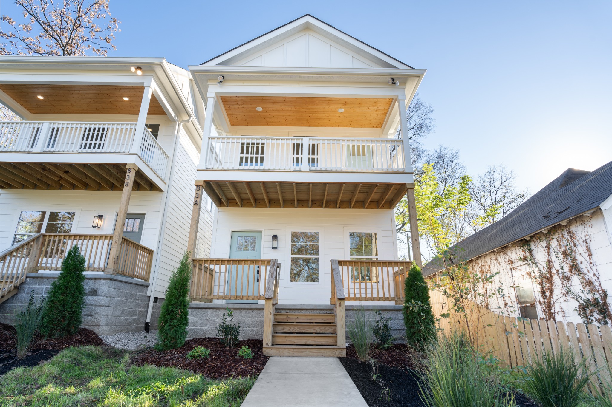 a front view of a house with a porch