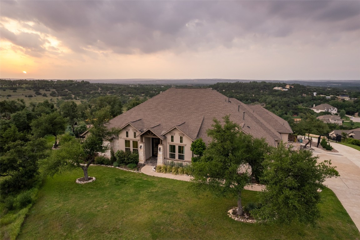 an aerial view of multiple house