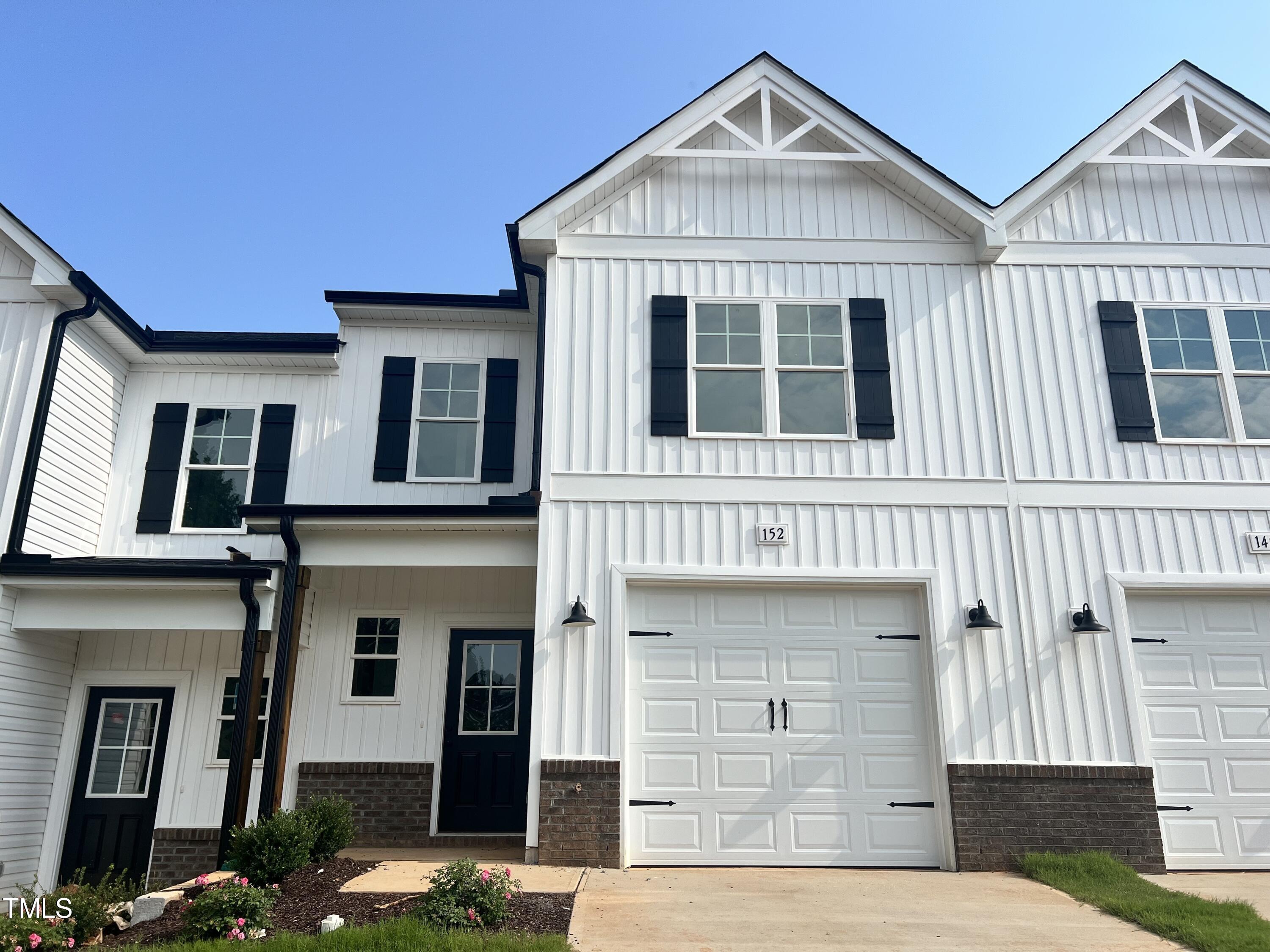 a front view of a house