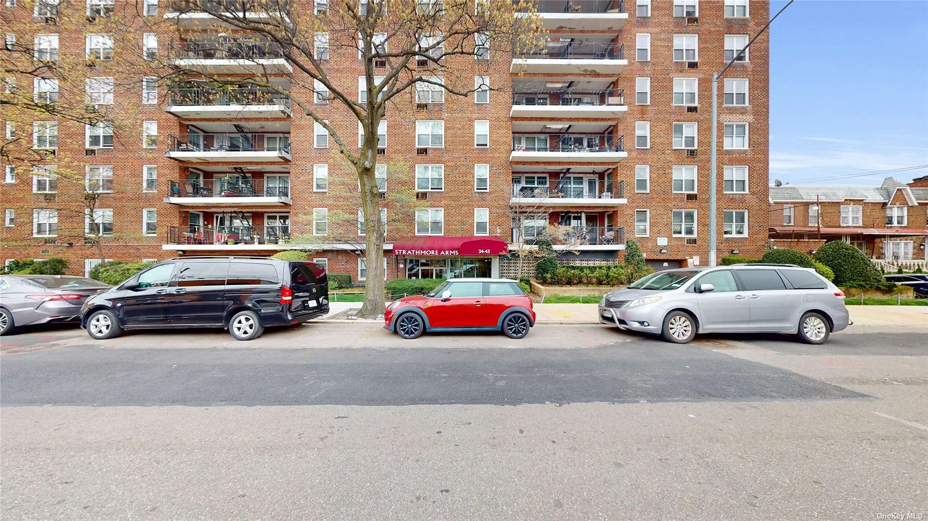 a view of outdoor space with parking