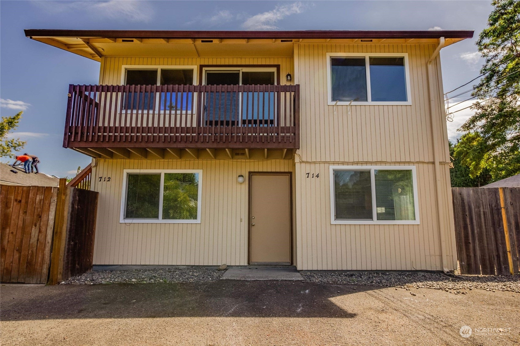 a view of porch with deck