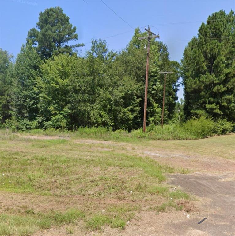 a view of a yard with an trees