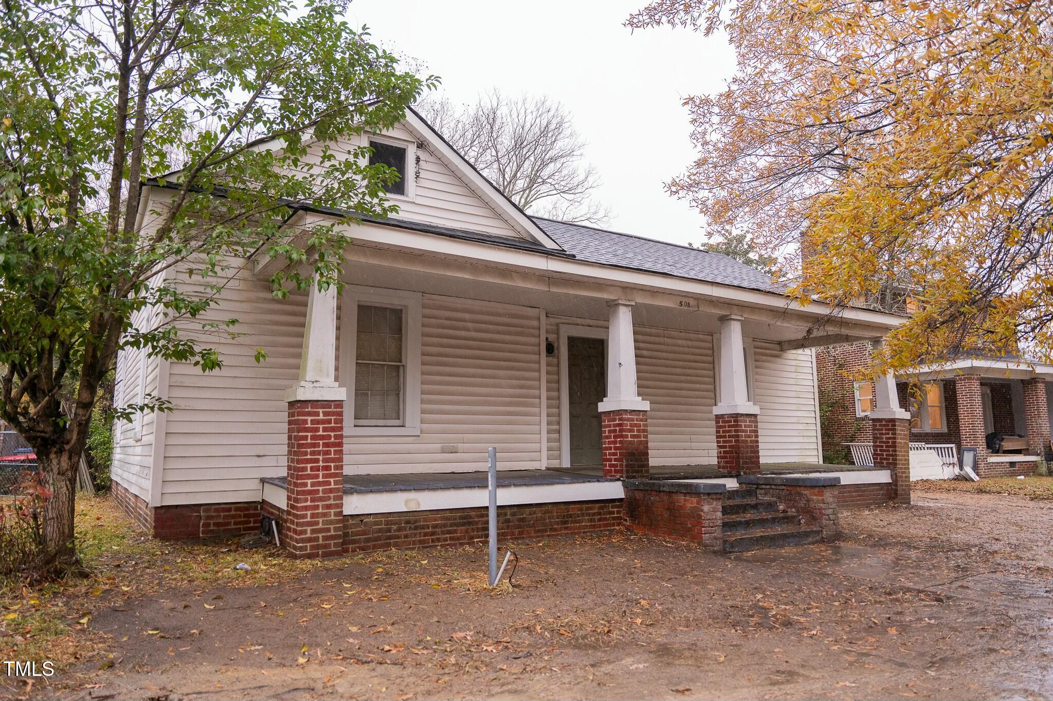 a view of a house with a patio