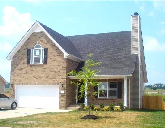 a house that has a tree in front of it