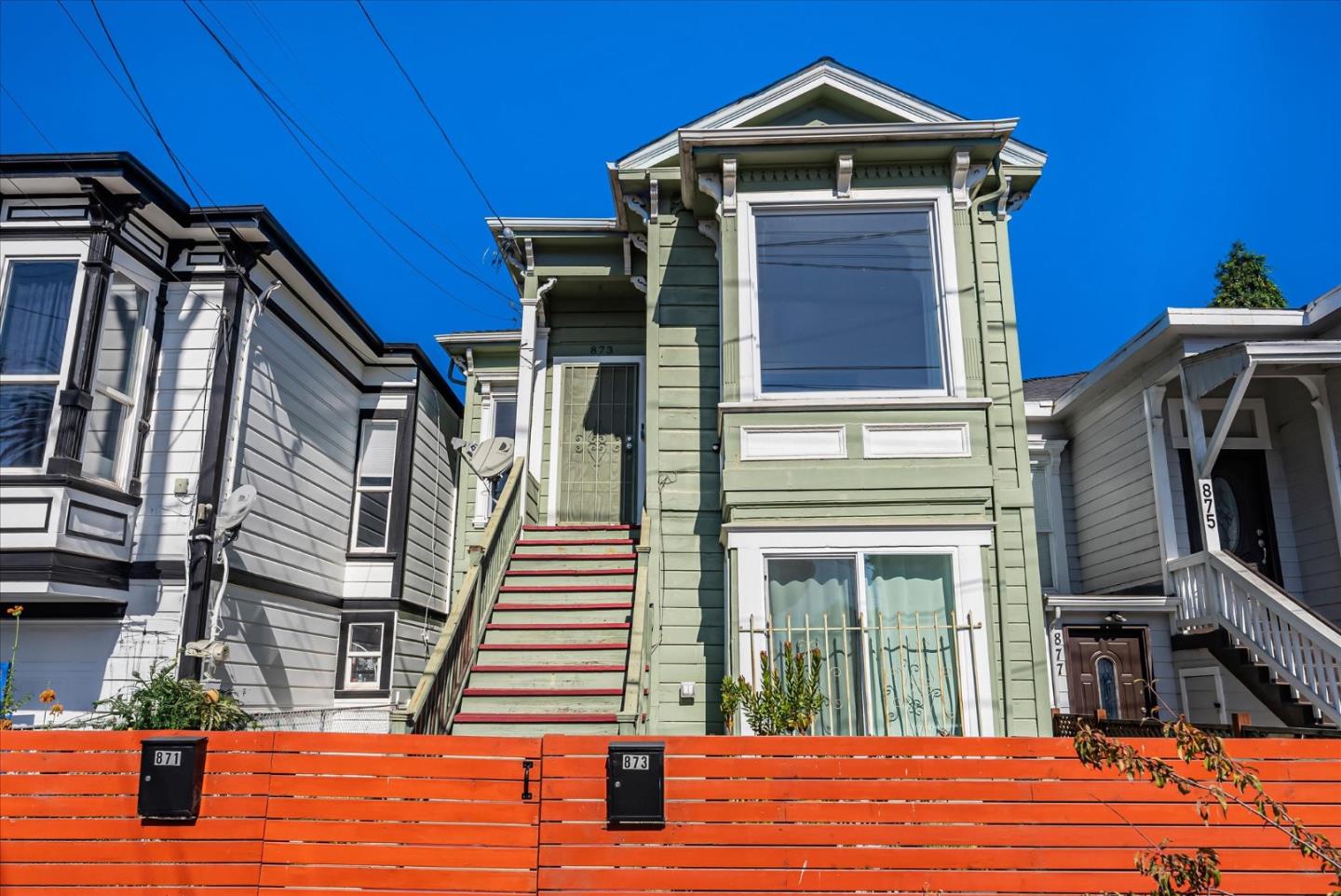 a view of a house with a door