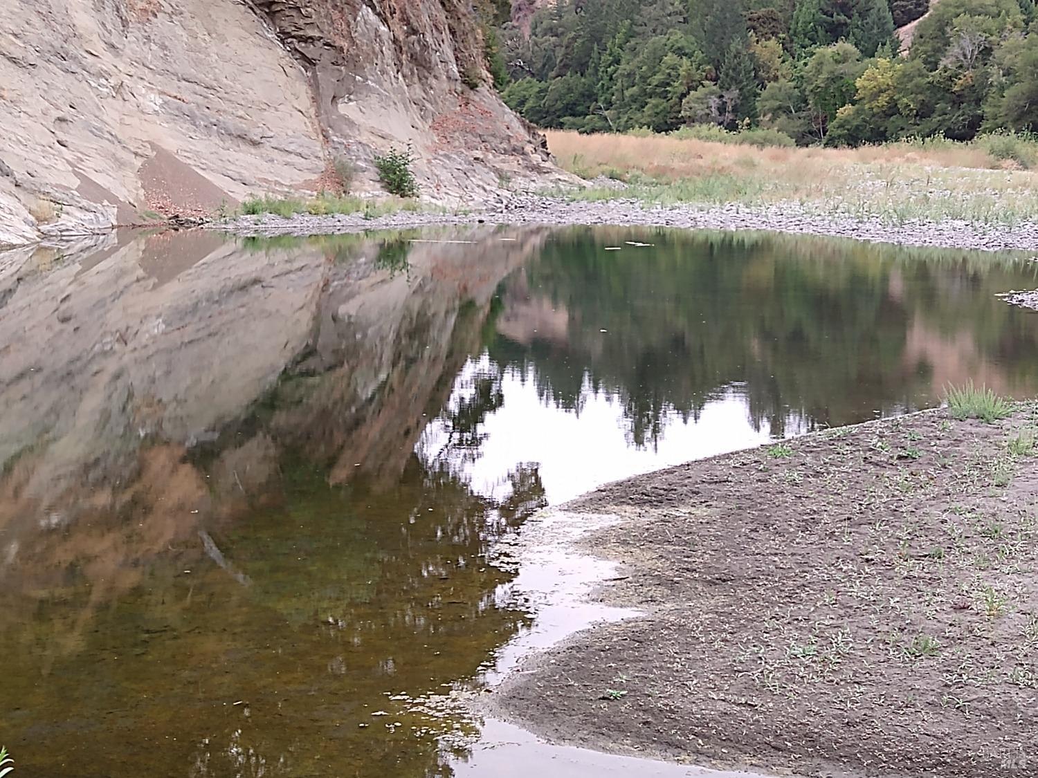 a view of a lake from a lake