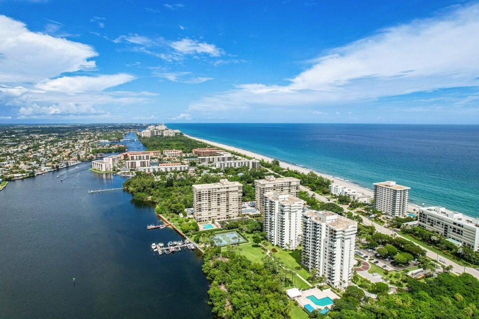 a view of a city with ocean view