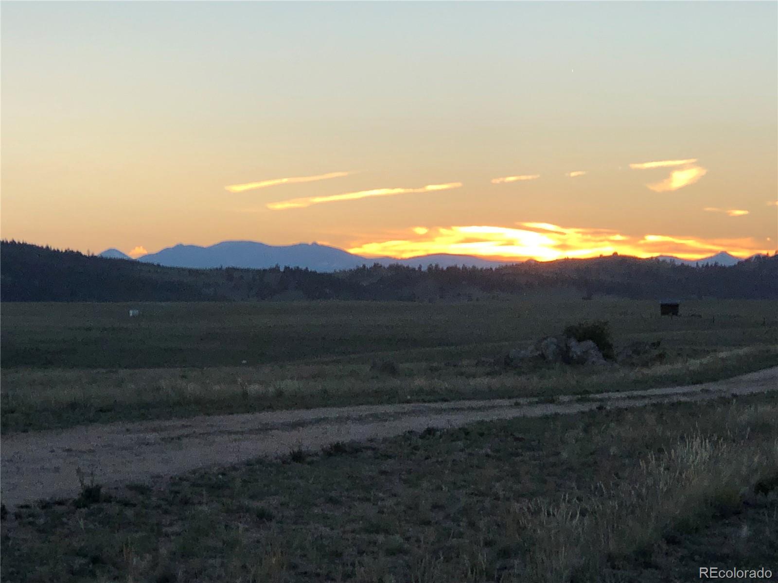 a view of an outdoor space and mountain view