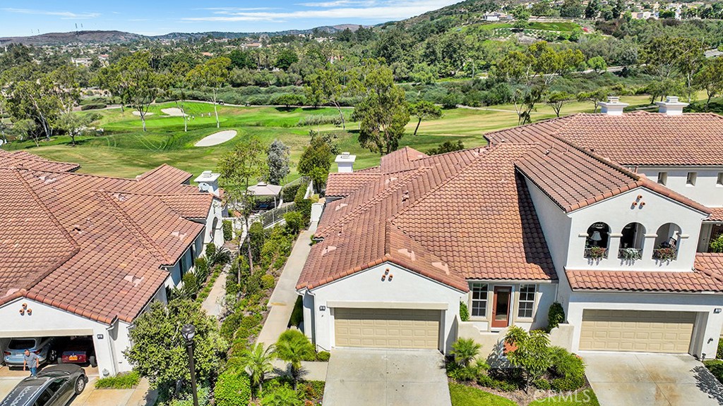 Drone photo showing the premier location facing the second fairway of the Talega Golf Course.