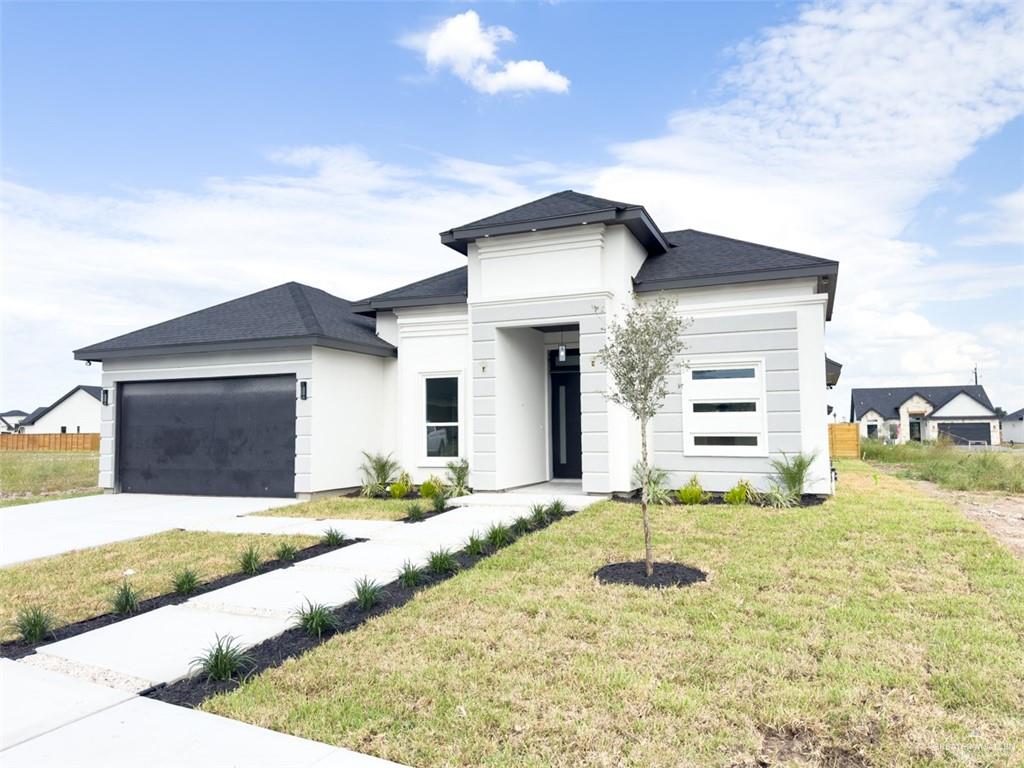 a house view with a outdoor space