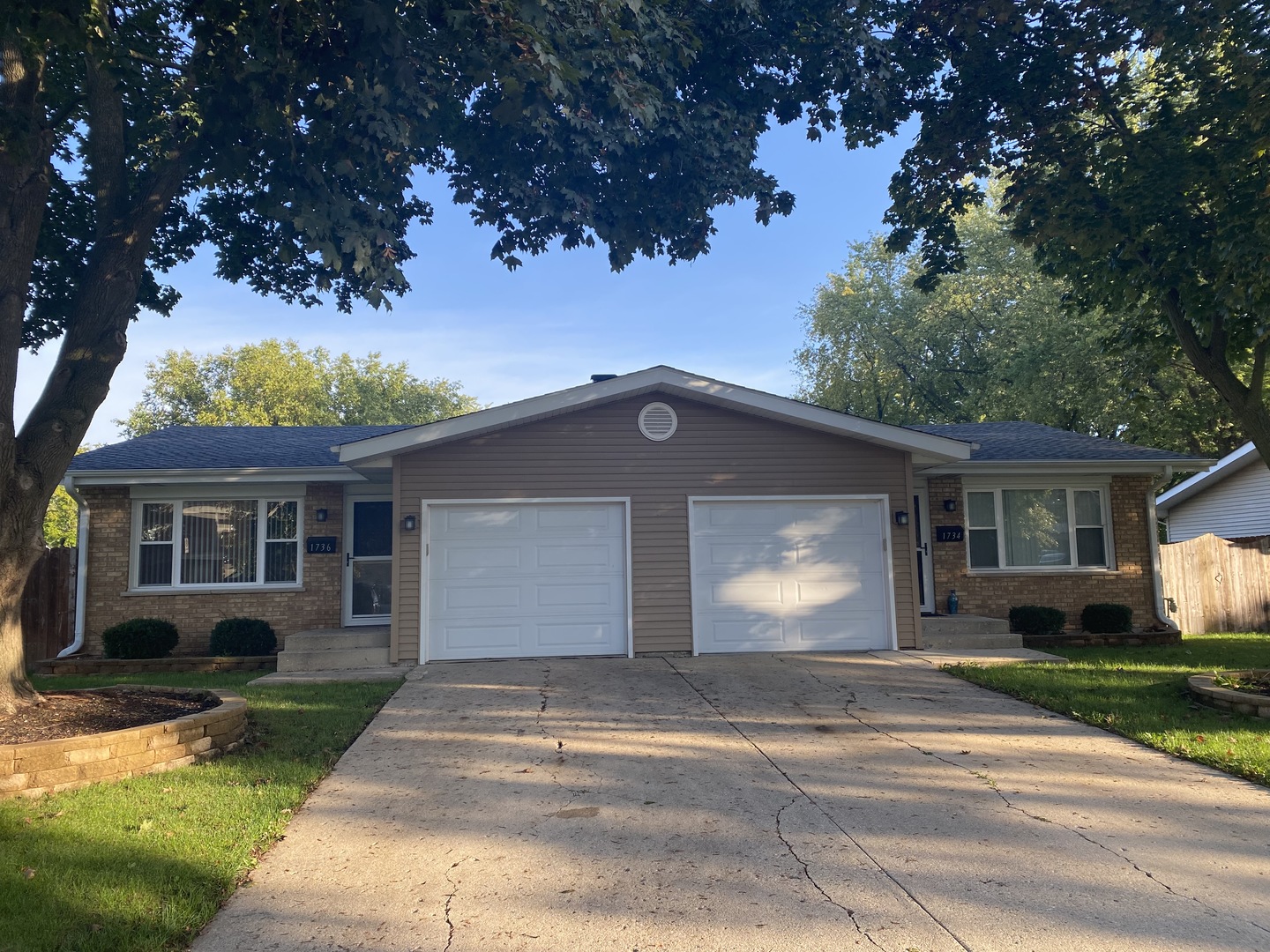 front view of house with a yard