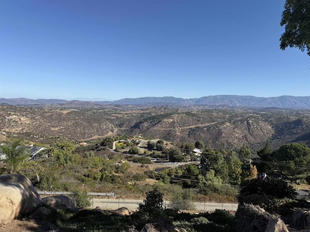 an aerial view of mountain with trees