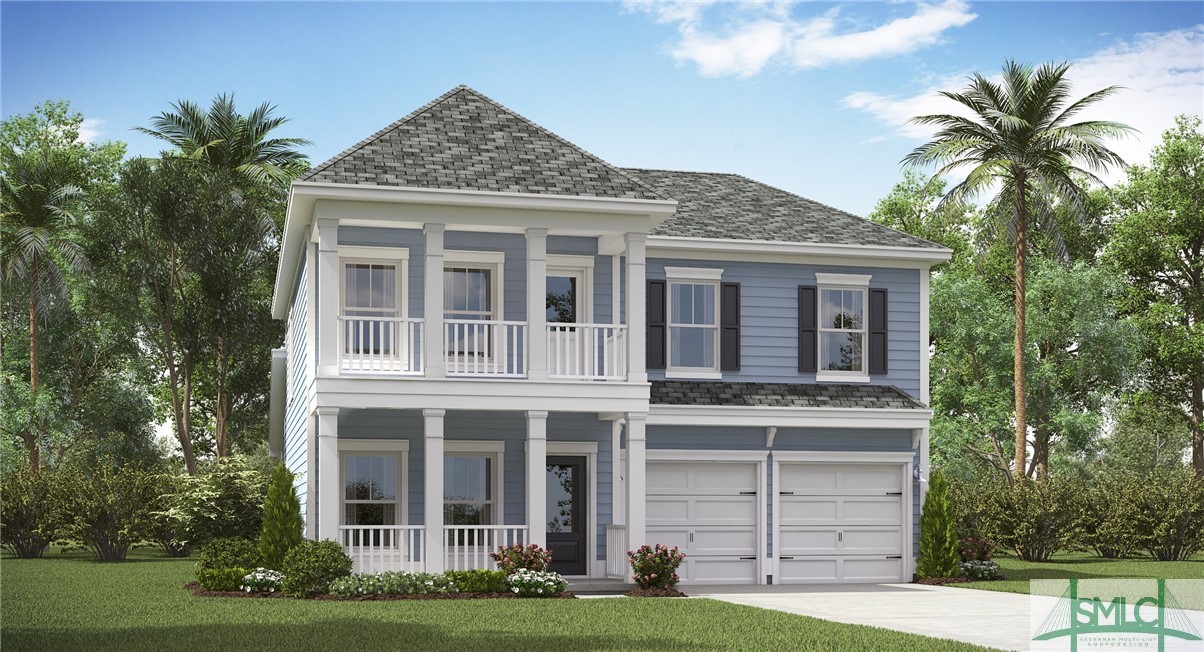 The Kensington Front Elevation Photo. *Floor Plan