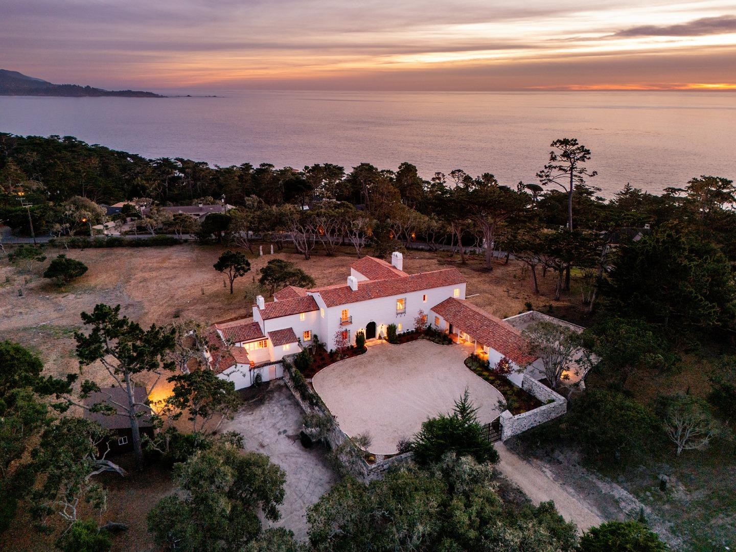 an aerial view of a houses with outdoor space