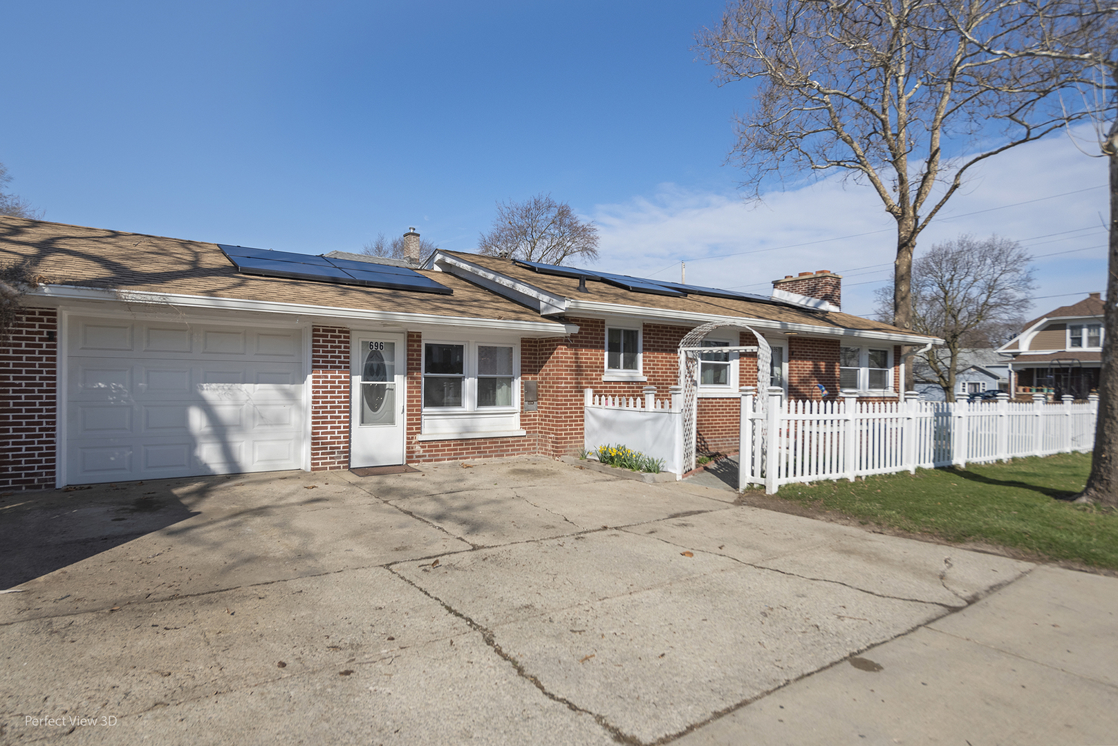 front view of house with a yard