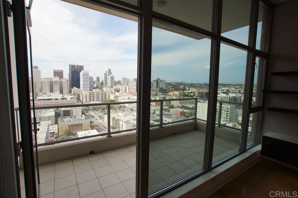 a view of a city from a window