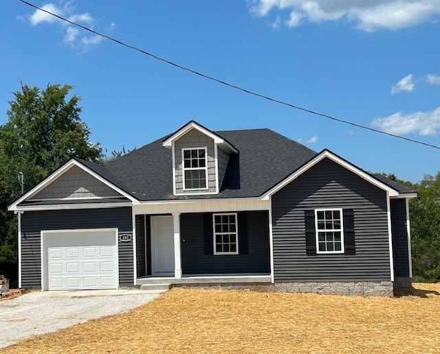 a front view of a house