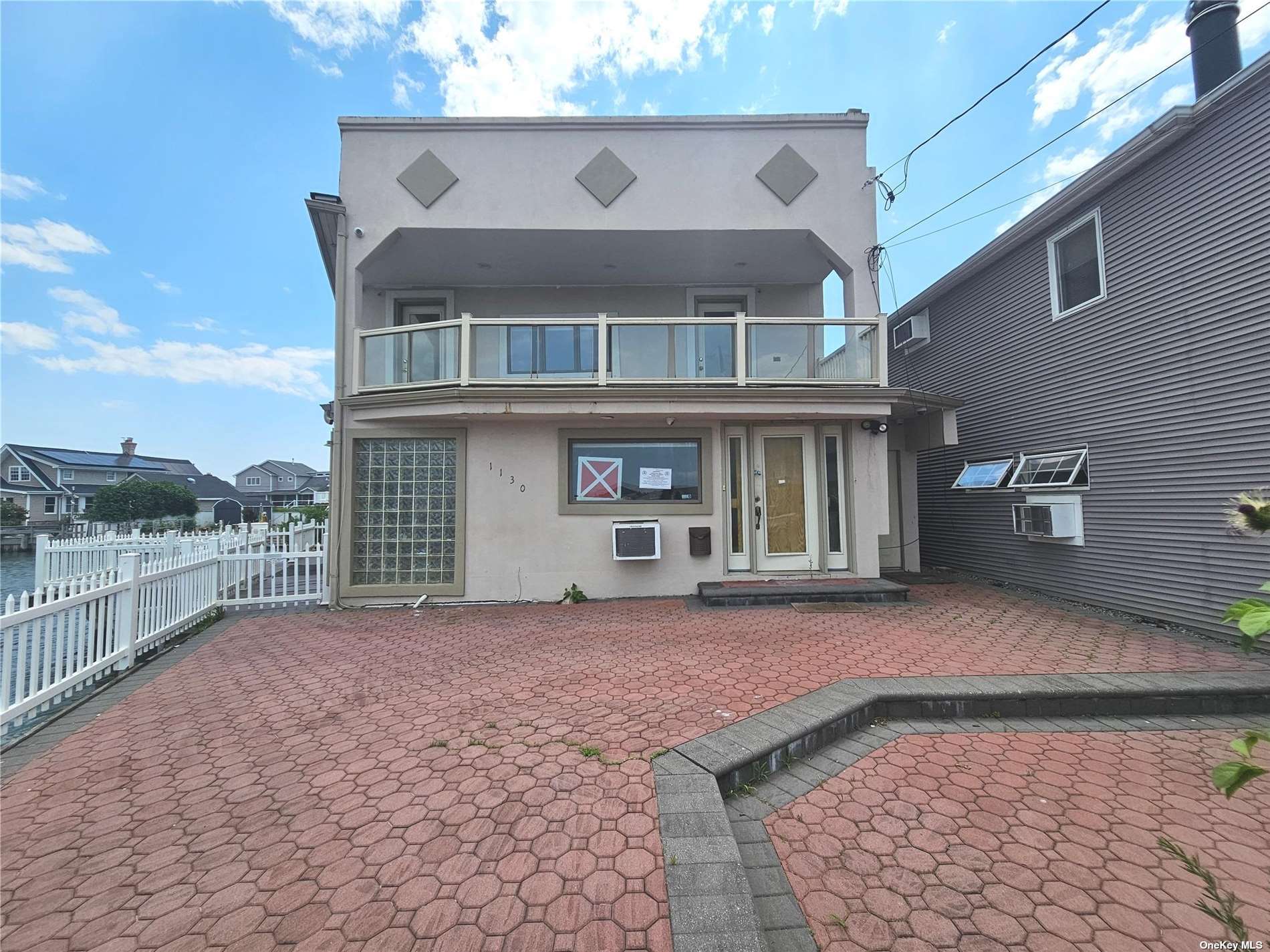 a view of a house with a outdoor space