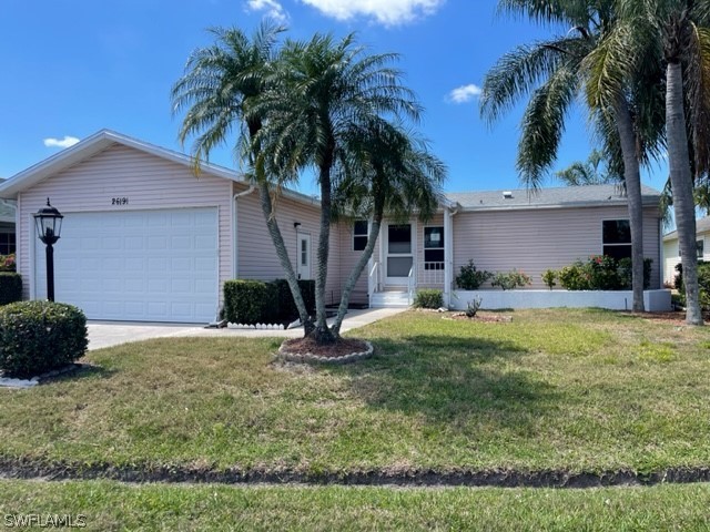 a house with palm tree in front of it