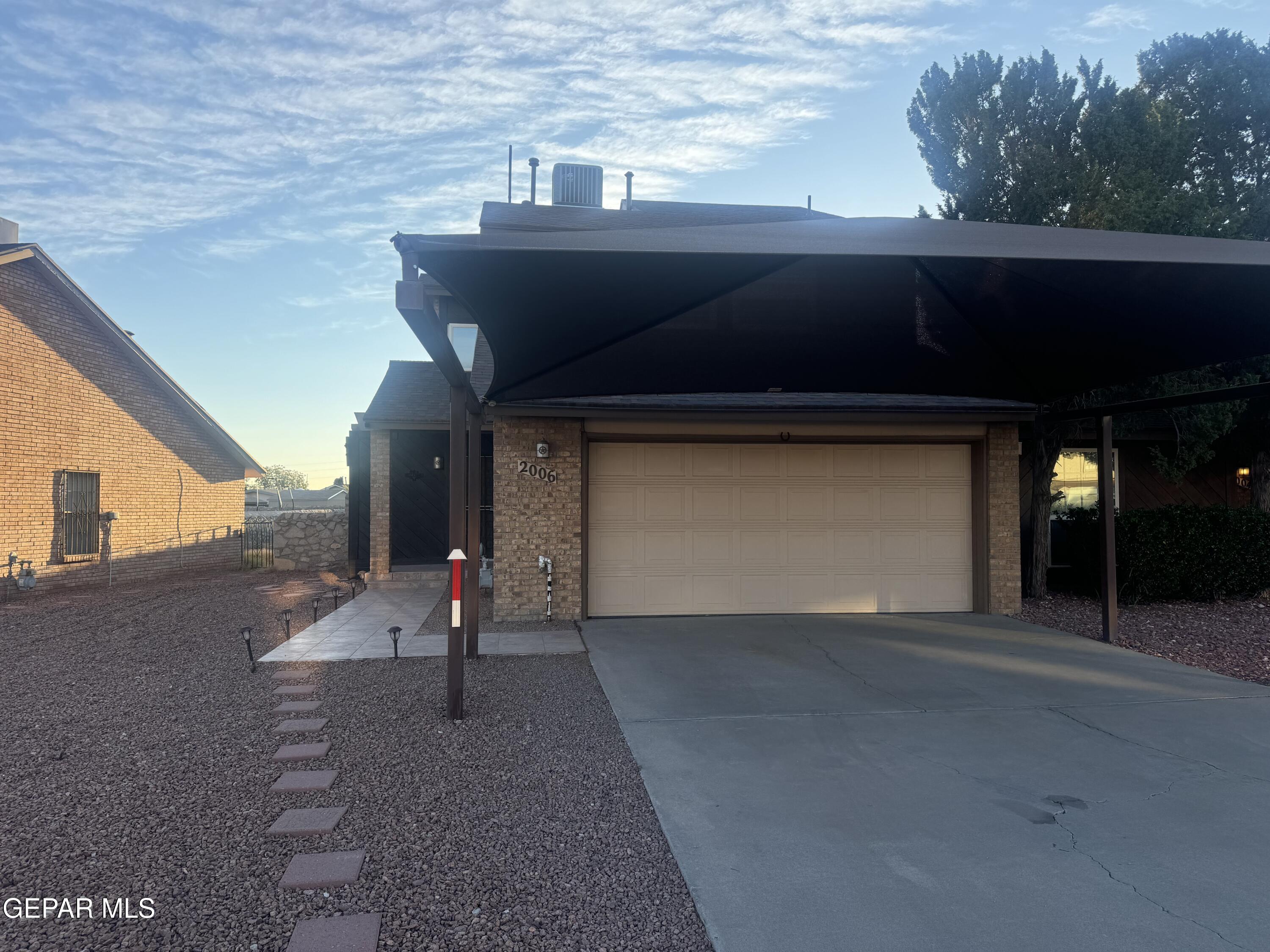 a view of a car garage